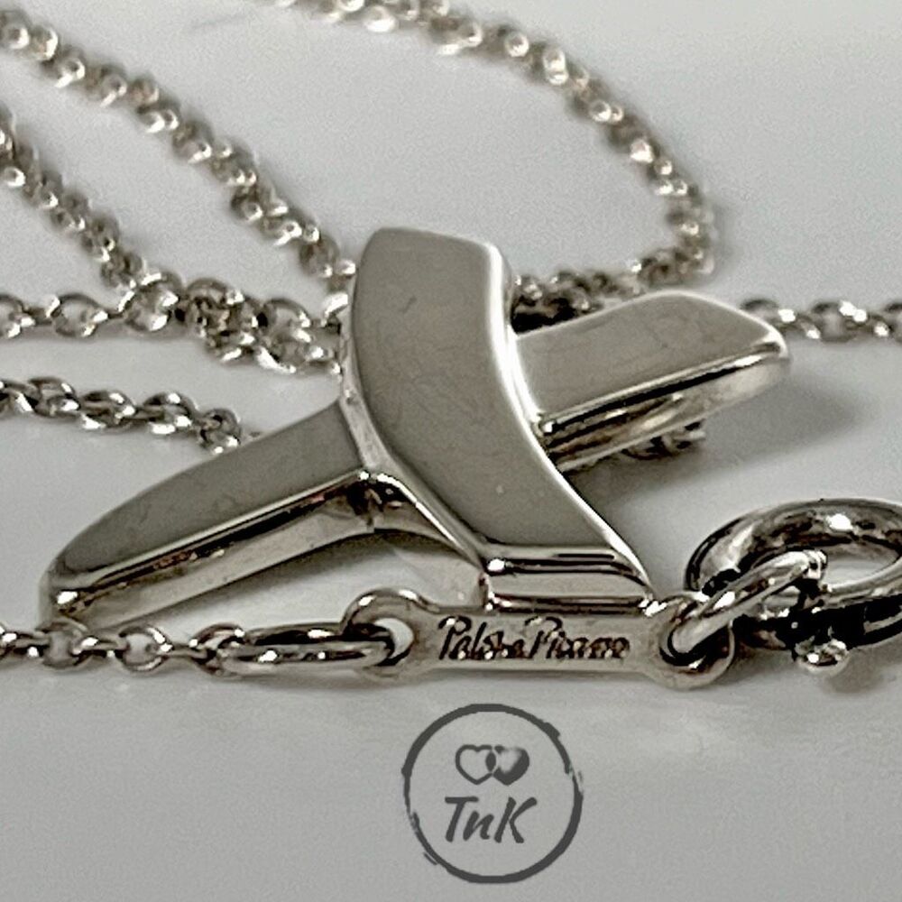 Paloma Picasso Graffiti X Pendant Necklace - Silver - 16” - Tiffany & Co